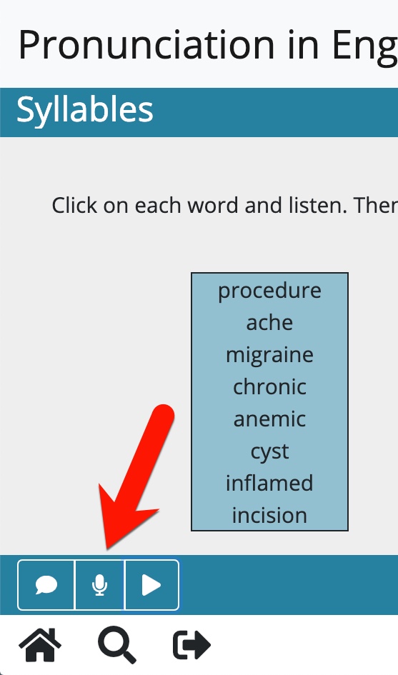 Pronunciation in English for medical professionals